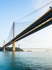 Image showing Suspension bridge in Hong Kong 