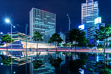 Image showing Seoul city night