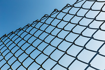 Image showing Outdoor Chain link fence