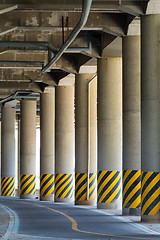 Image showing Under the highway road bridge