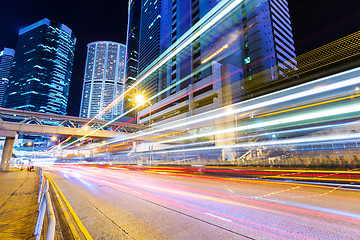 Image showing Busy traffic in Hong Kong