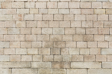 Image showing Gray brick wall