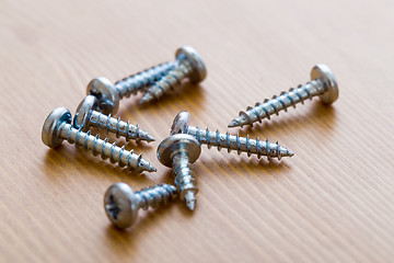 Image showing screw on wood