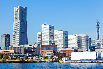 Image showing Yokohama skyline in Japan