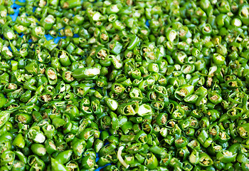 Image showing Green pepper spices