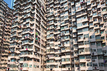 Image showing Hong Kong old residential building