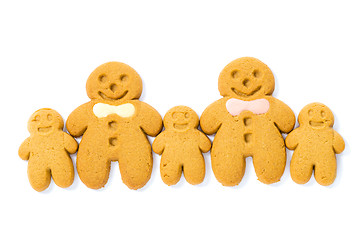 Image showing Gingerbread family cookies