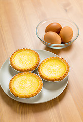 Image showing Egg tart and eggs