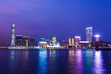 Image showing Kowloon skyline in Hong Kong 