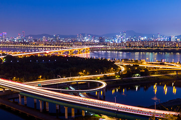 Image showing Seoul city night