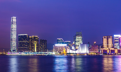 Image showing Kowloon skyline in Hong Kong 