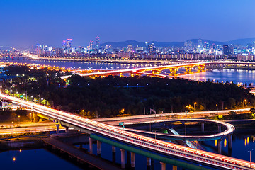 Image showing Seoul city night