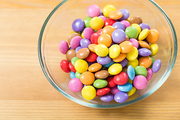 Image showing Candy in bowl
