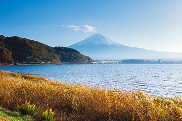 Image showing Mountain Fuji in autumn