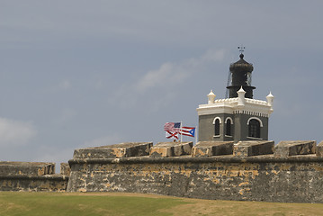 Image showing el morro and lighthouse