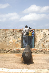 Image showing tourists at el morro