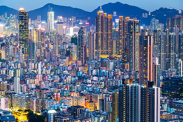 Image showing Hong Kong city night