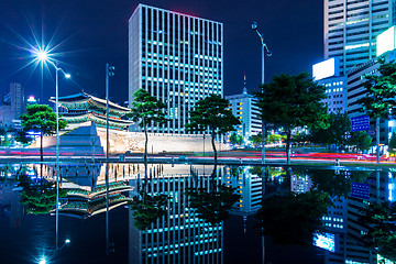 Image showing Seoul city night