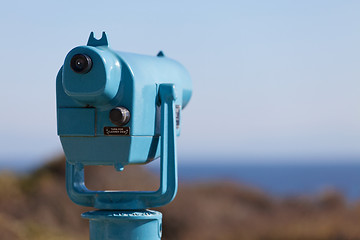 Image showing seaside binoculars