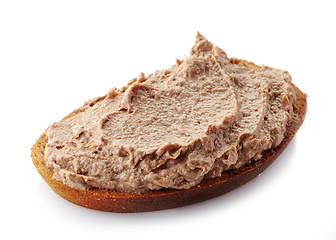 Image showing bread with liver pate