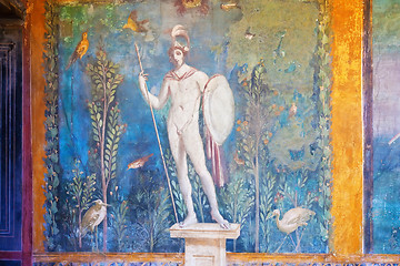Image showing Fresco in Pompeii