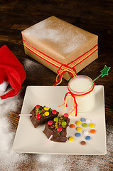 Image showing Christmas dessert