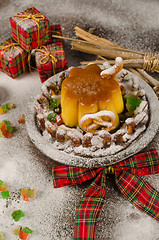 Image showing Snowed house dessert