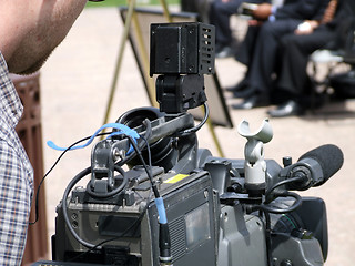 Image showing Videographer / Video Camera Man