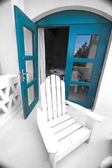 Image showing Tropical balcony with sea view