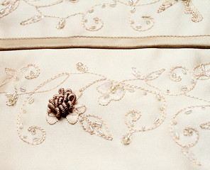 Image showing Detail of wedding dress