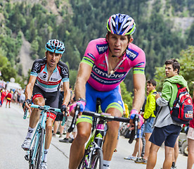 Image showing Haimar Zubeldia Climbing Alpe D'Huez