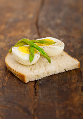 Image showing asparagus and eggs