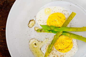 Image showing asparagus and eggs