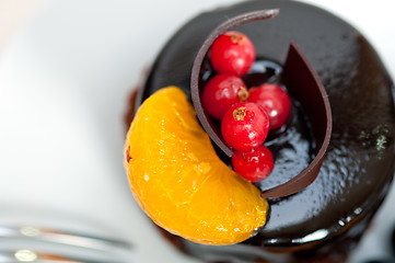 Image showing chocolate and fruit cake