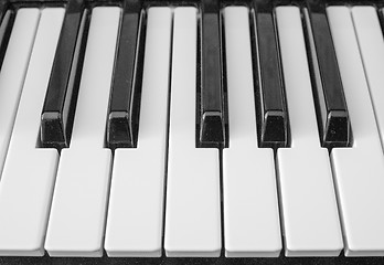 Image showing Music keyboard keys