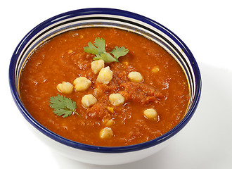 Image showing Tomato and chickpea soup