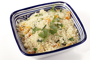 Image showing Couscous apricots and parsley