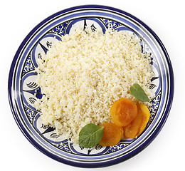 Image showing plain couscous from above