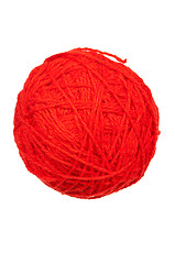 Image showing Red ball of yarn