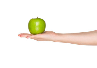 Image showing Hand with apple