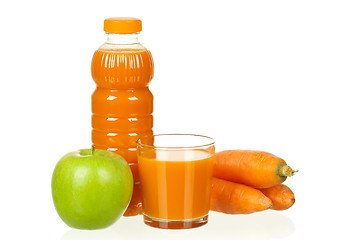 Image showing Carrot and apple juice