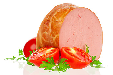 Image showing Boiled sausage