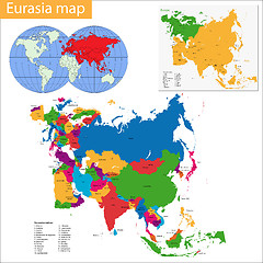 Image showing Eurasia map