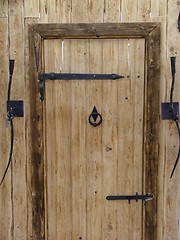 Image showing wooden door