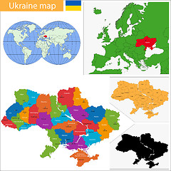 Image showing Ukraine map