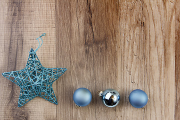 Image showing christmas decoration turquoise