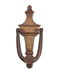 Image showing vintage brass door knocker