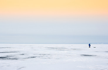 Image showing winter fishing