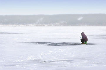 Image showing winter fishing