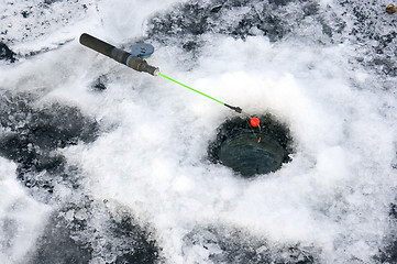 Image showing winter fishing